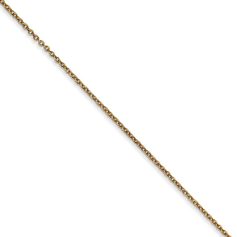 14k Yellow Gold Soccer Ball (9mm) Necklace