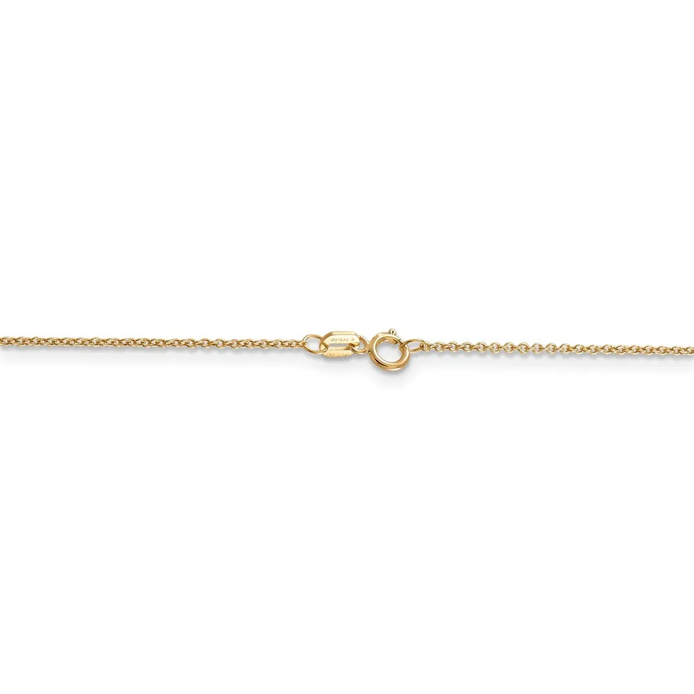 14k Yellow Gold Soccer Ball (9mm) Necklace