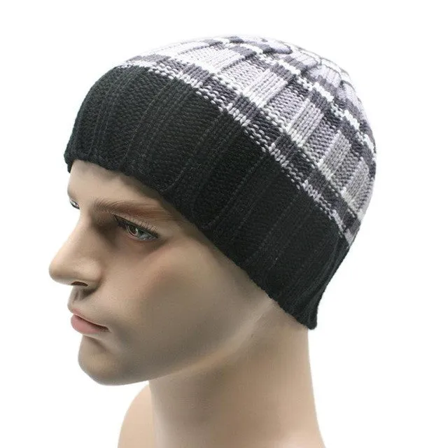 9Colors  Men's Beanies Knit Wool Hat Caps Skullies  Hats For Men Beanie Warm Baggy Hip Hop Bonnet Homme GS