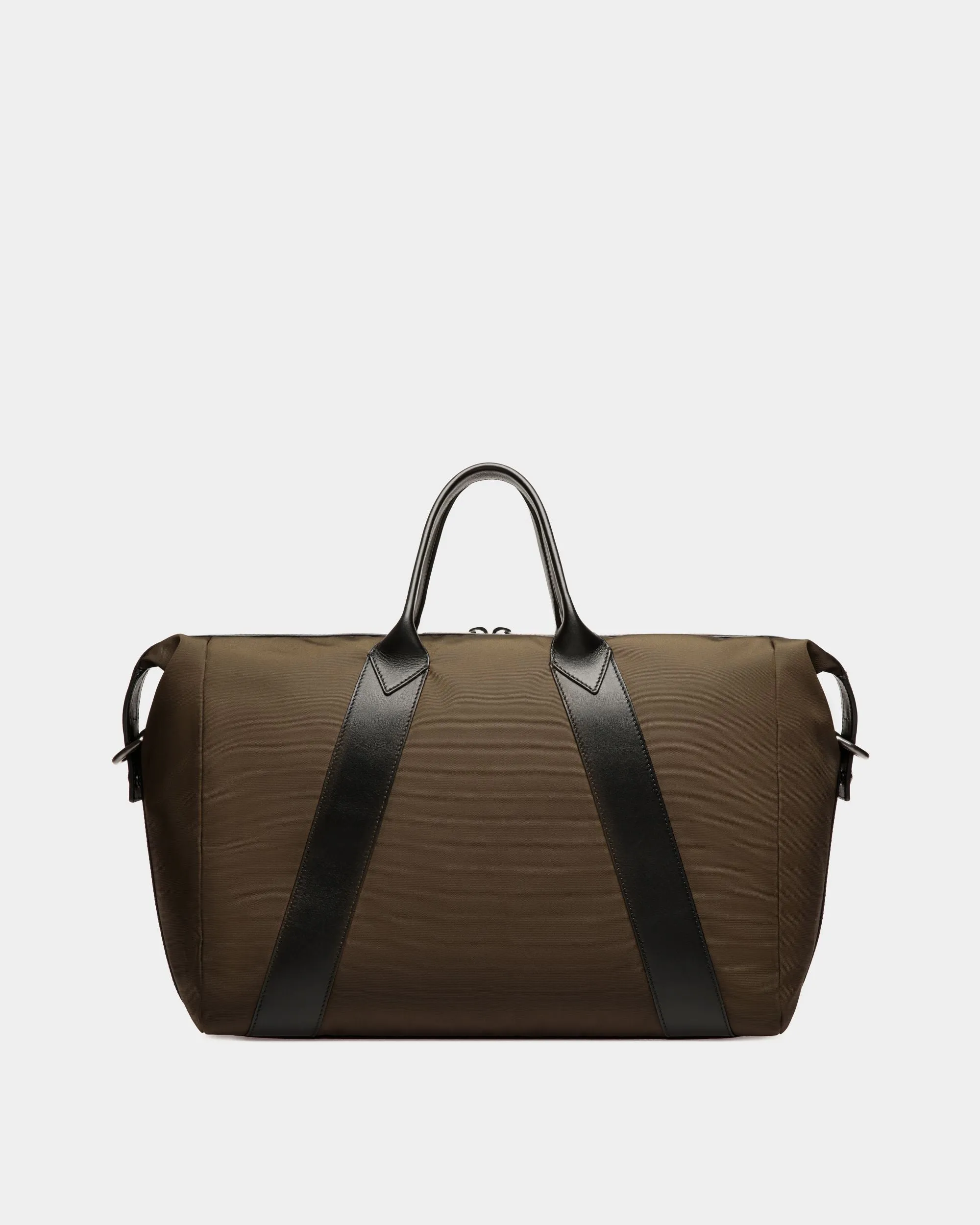 Adrien Brody Travel Collection Weekender In Military Green And Black Nylon 