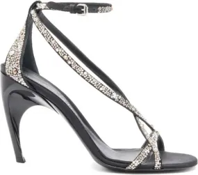 Alexander McQueen 95mm Armadillo sandals Black