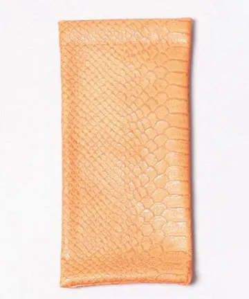 Alligator Glasses Pouch - Orange