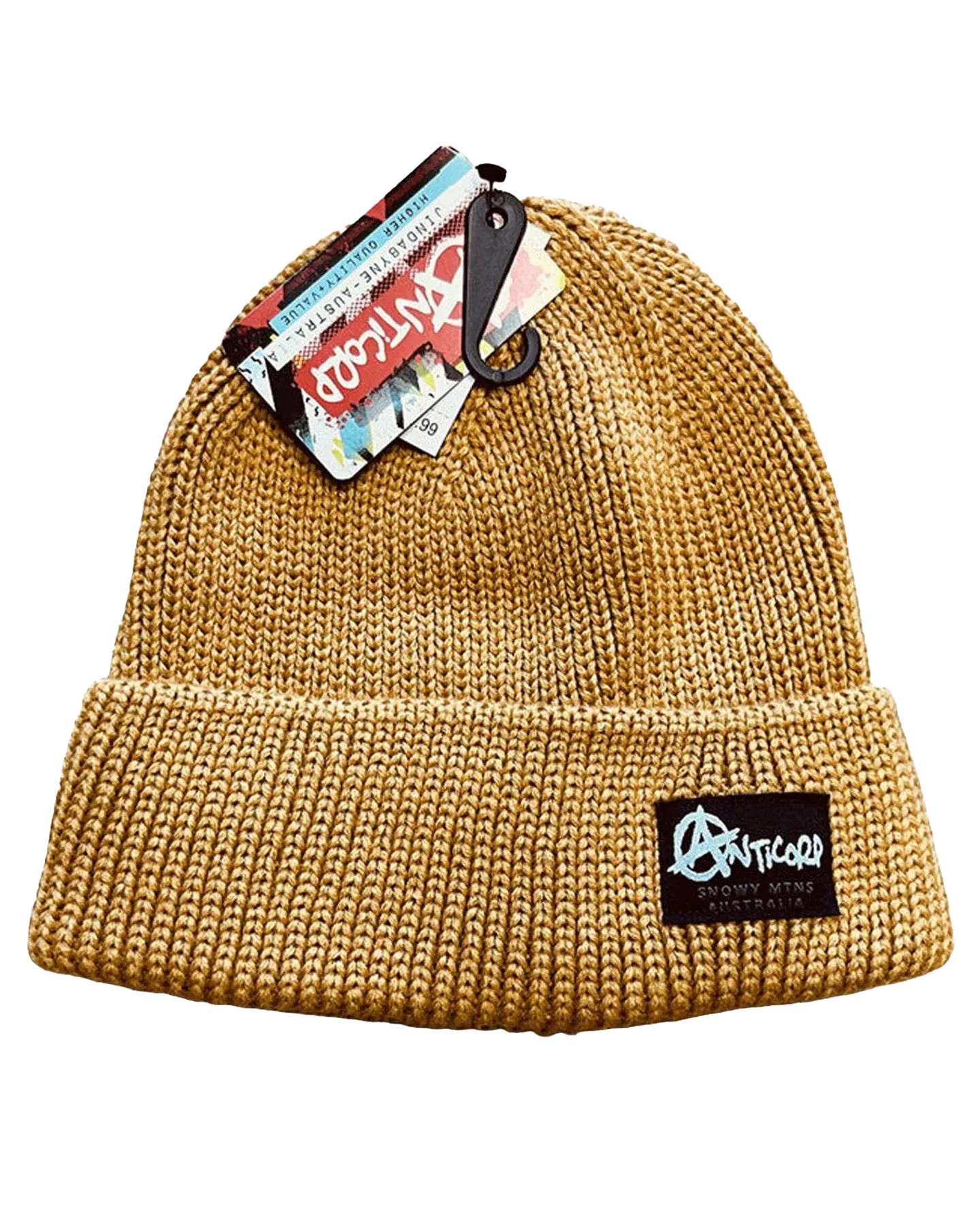 Anticorp Turn Up Beanie Gold | Beanies Mens | Snow Skiers Warehouse