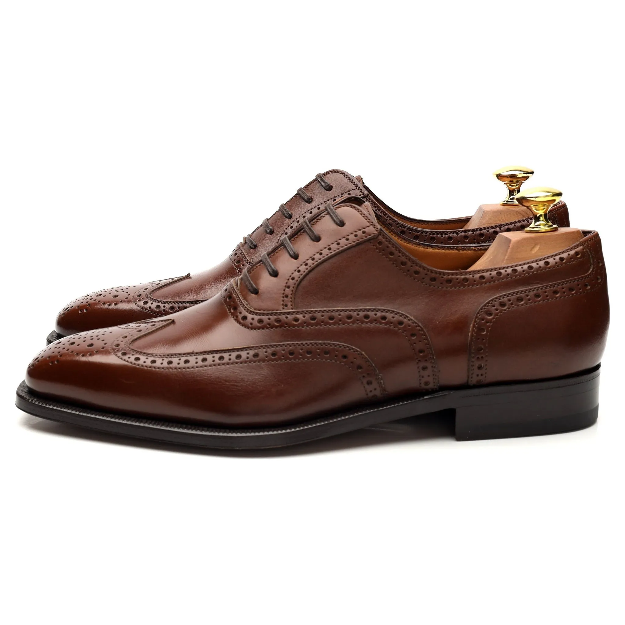 'Art. 3578' Brown Leather Oxford Brogues UK 8.5