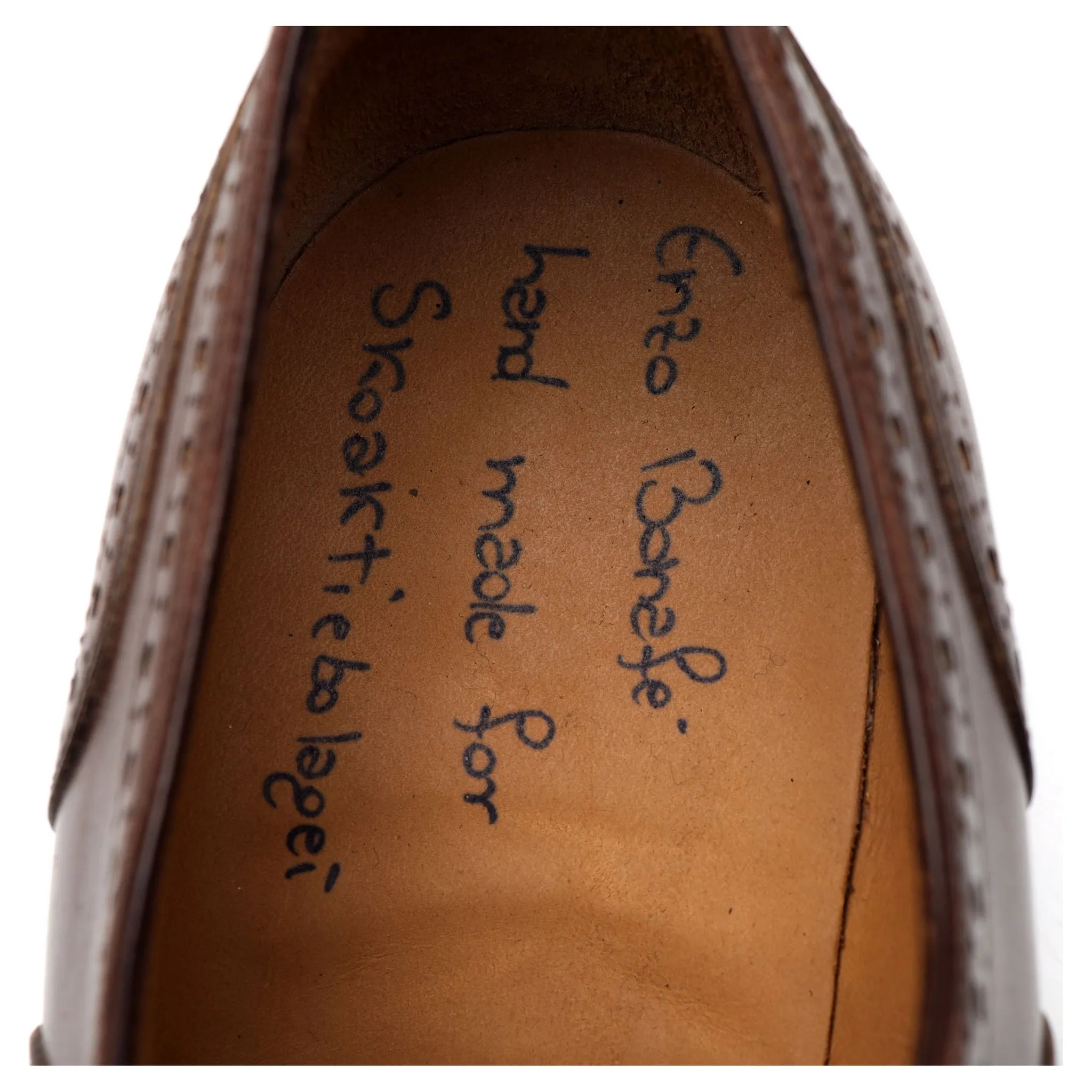 'Art. 3578' Brown Leather Oxford Brogues UK 8.5