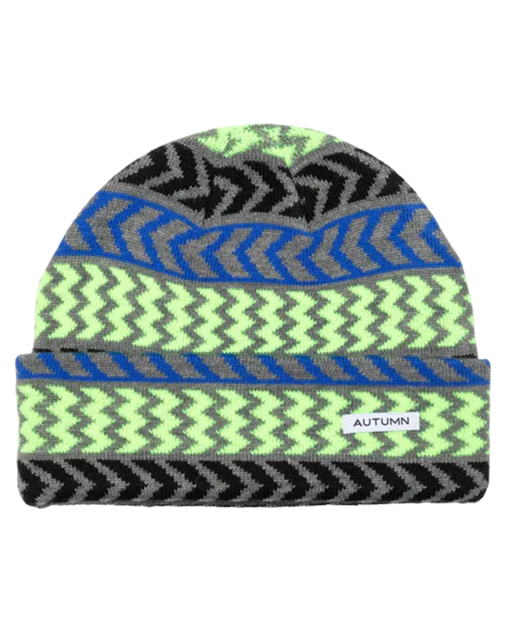 Autumn Chevron Beanie Highlighter | Beanies Mens | Snow Skiers Warehouse