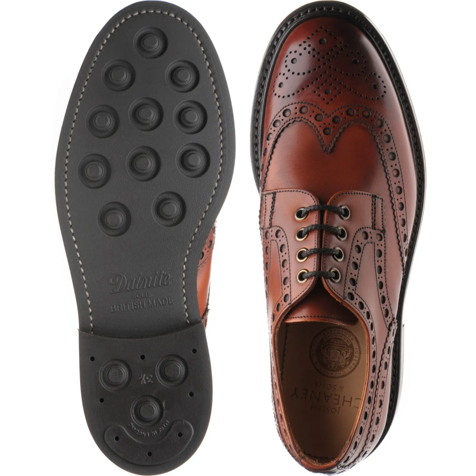 Avon R rubber-soled brogues