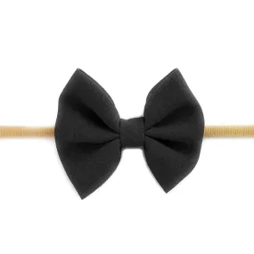 Baby Wisp Headband Fanny Bow 0M+ Black