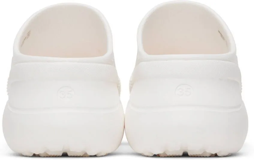 Balenciaga White Crocs Edition Mules