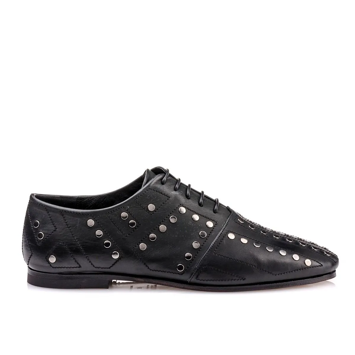 Bally Womens Posy-Studs Brogues in Black