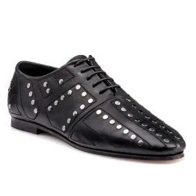 Bally Womens Posy-Studs Brogues in Black