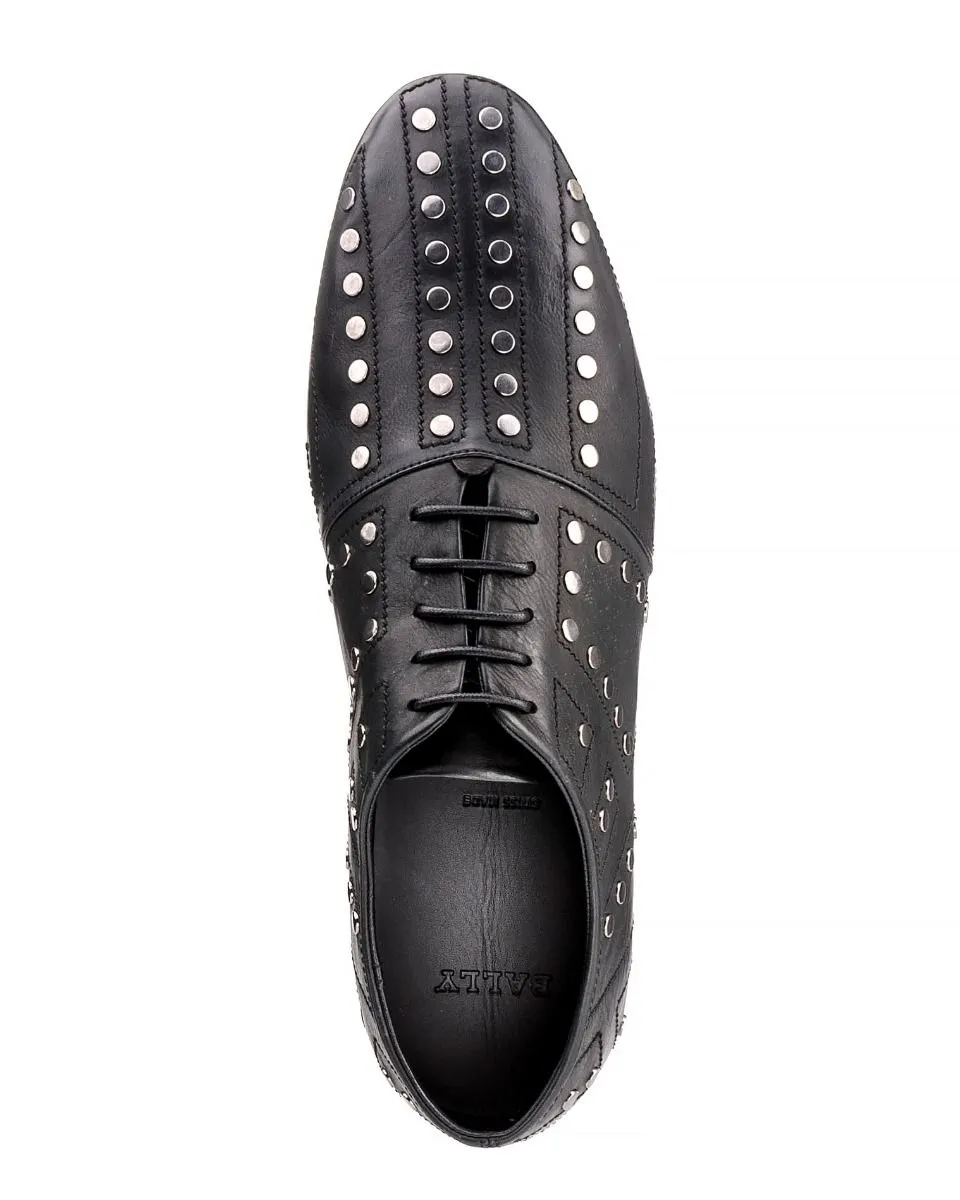 Bally Womens Posy-Studs Brogues in Black