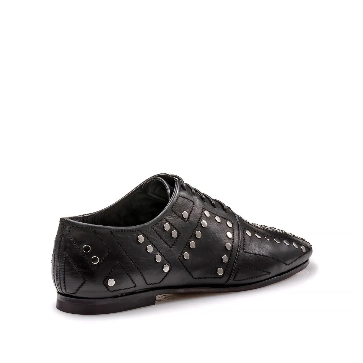 Bally Womens Posy-Studs Brogues in Black