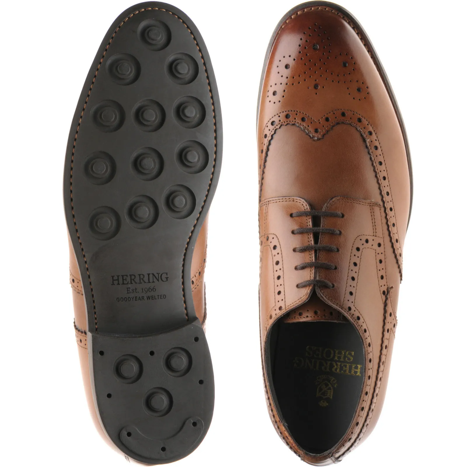 Bath rubber-soled brogues