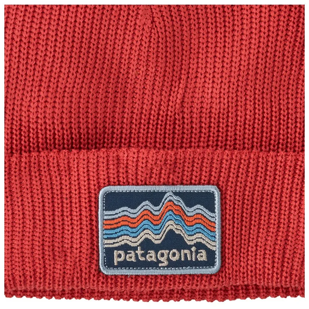 Beanies Patagonia ---Kid's Logo Beanie Ridge Rise Stripe: Sumac Red