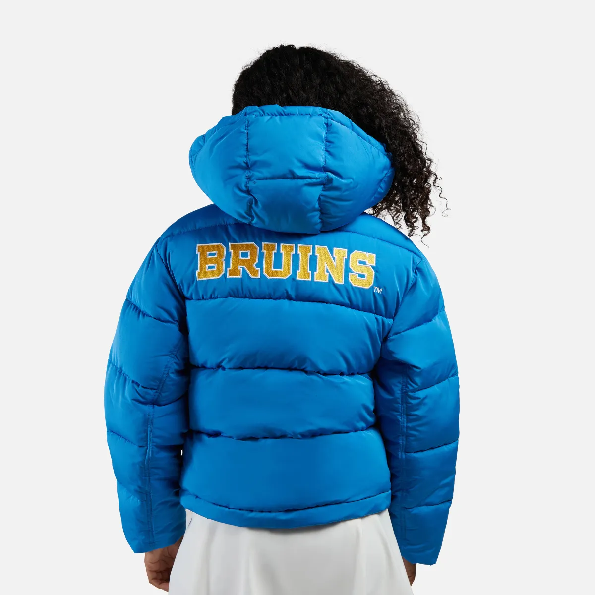 Bear UCLA Puffer Jacket Hood Blue