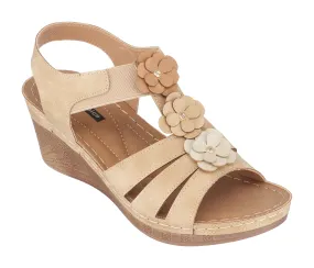 Beck Natural Wedge Sandals