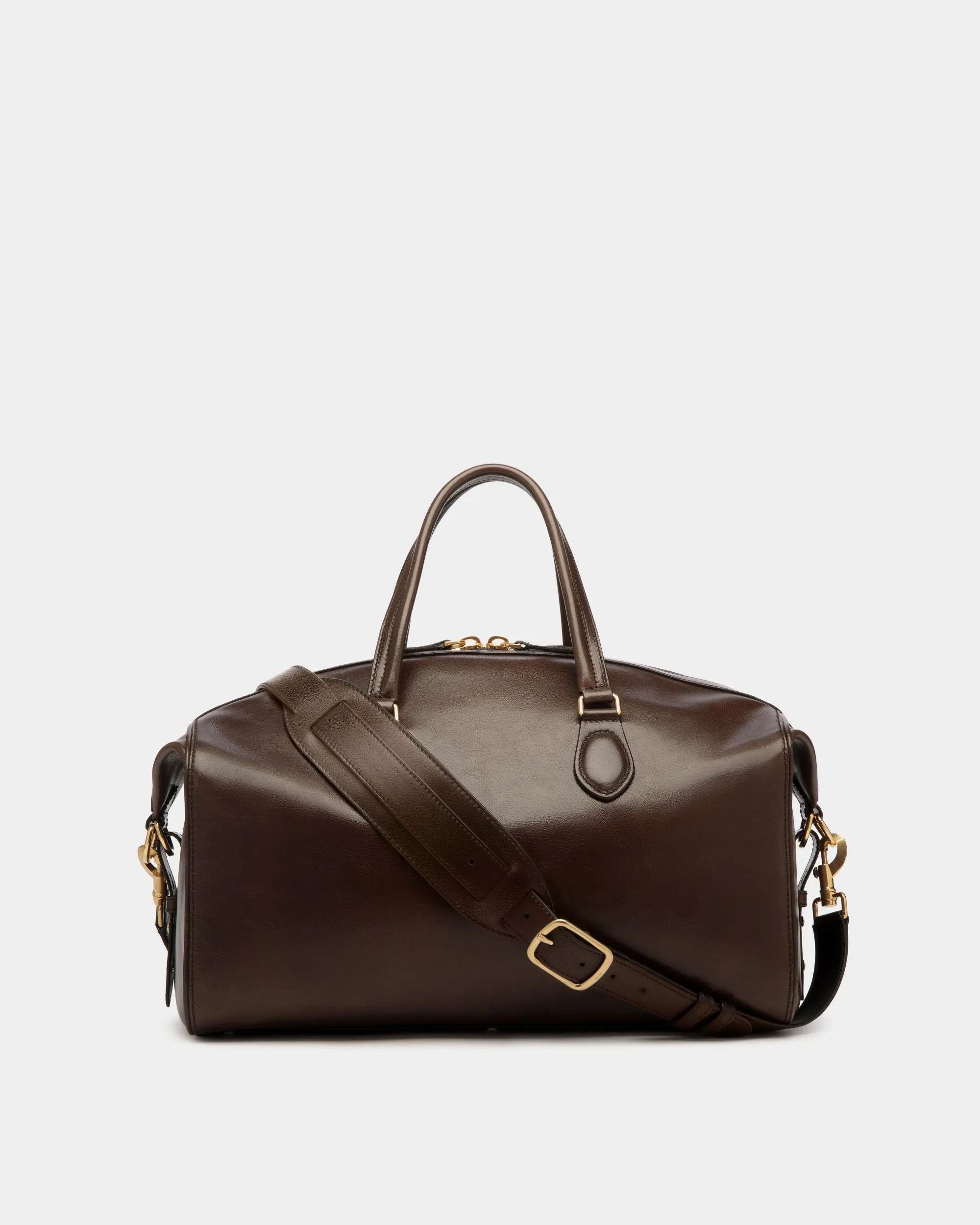 Beckett Weekender In Ebano Leather 