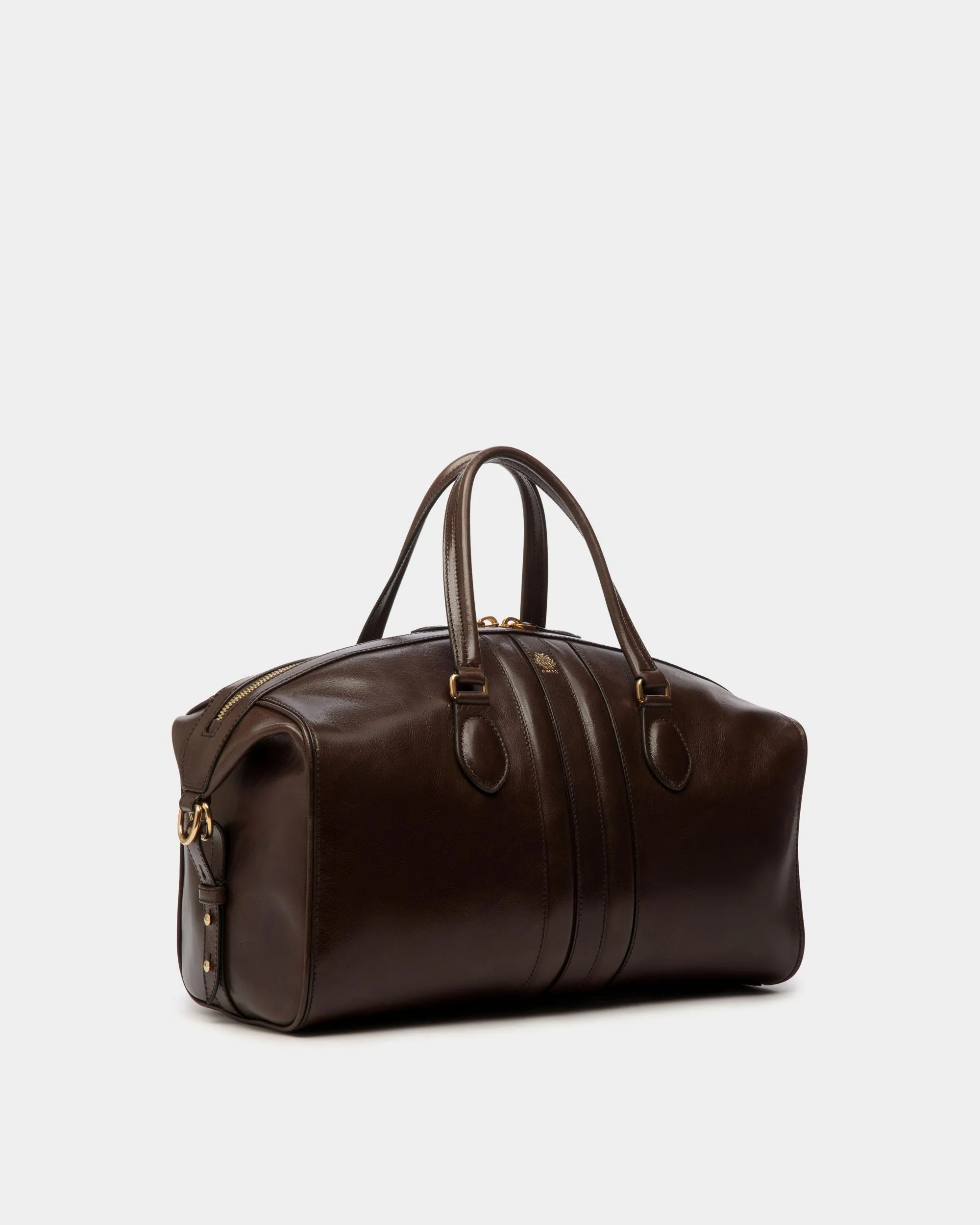 Beckett Weekender In Ebano Leather 