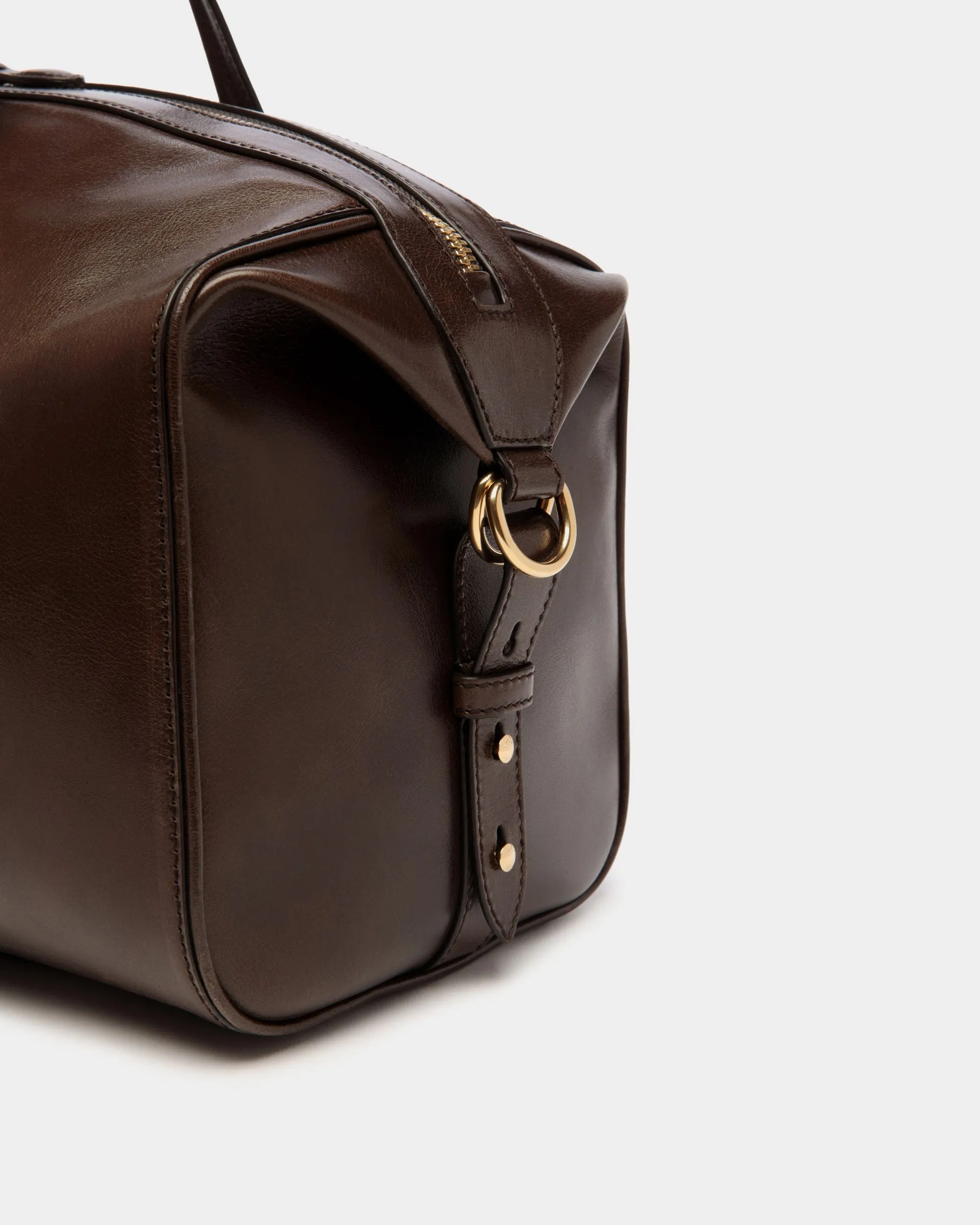 Beckett Weekender In Ebano Leather 