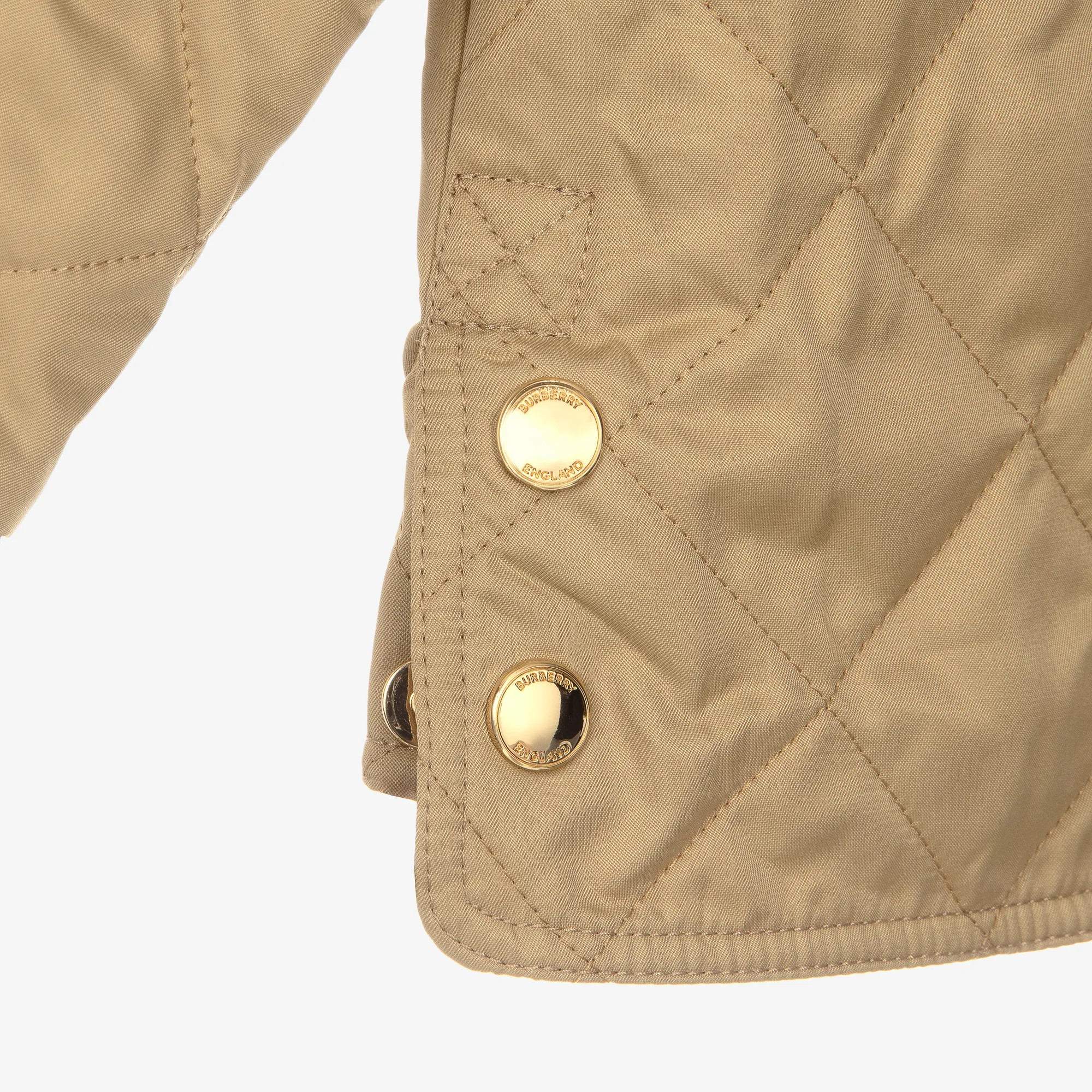 Beige Quilted Jacket