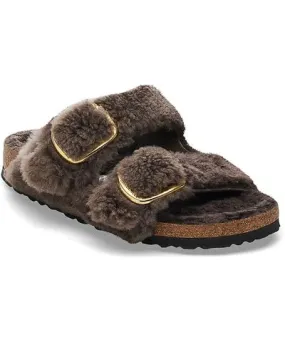 Birkenstock Women's Arizona Big Buckle Shearling Slide Sandals