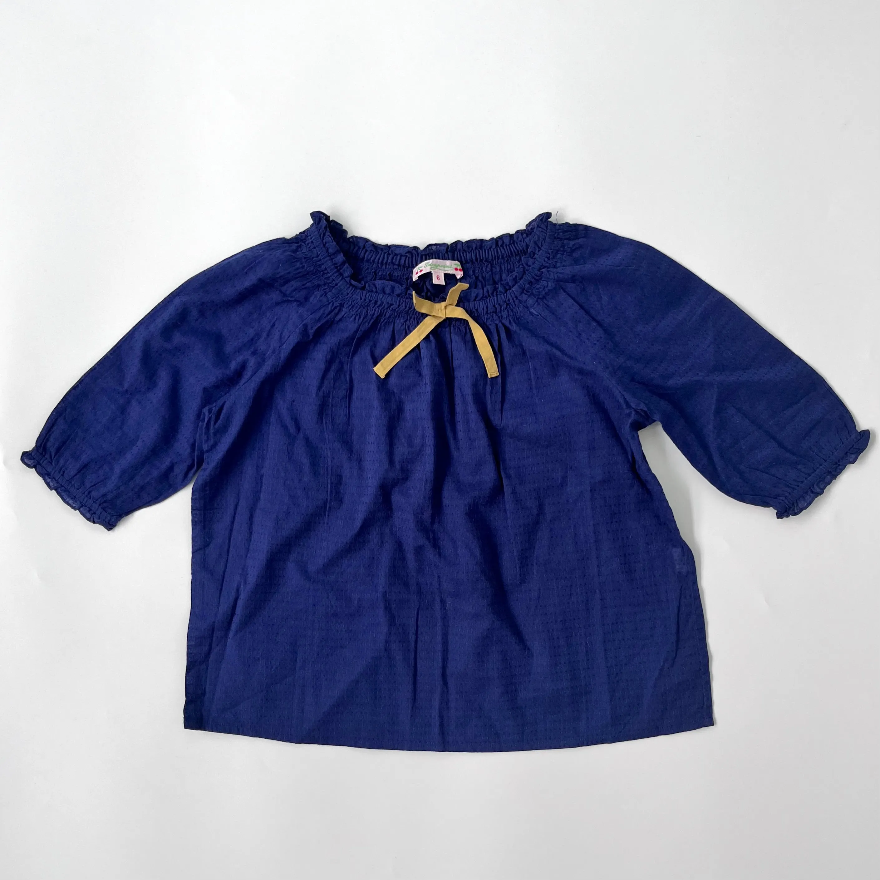 Bonpoint Royal Blue Kaftan Top: 6 Years