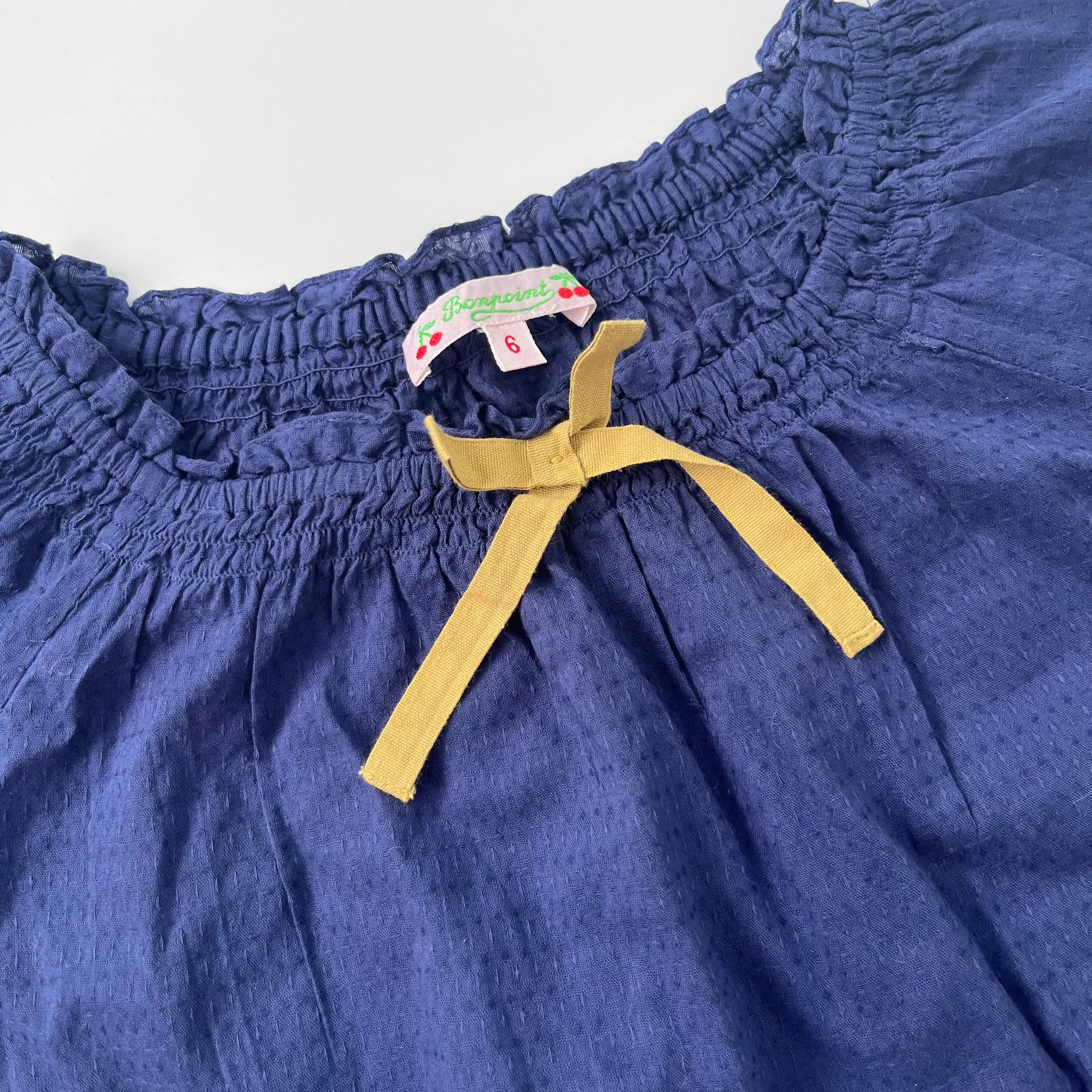 Bonpoint Royal Blue Kaftan Top: 6 Years