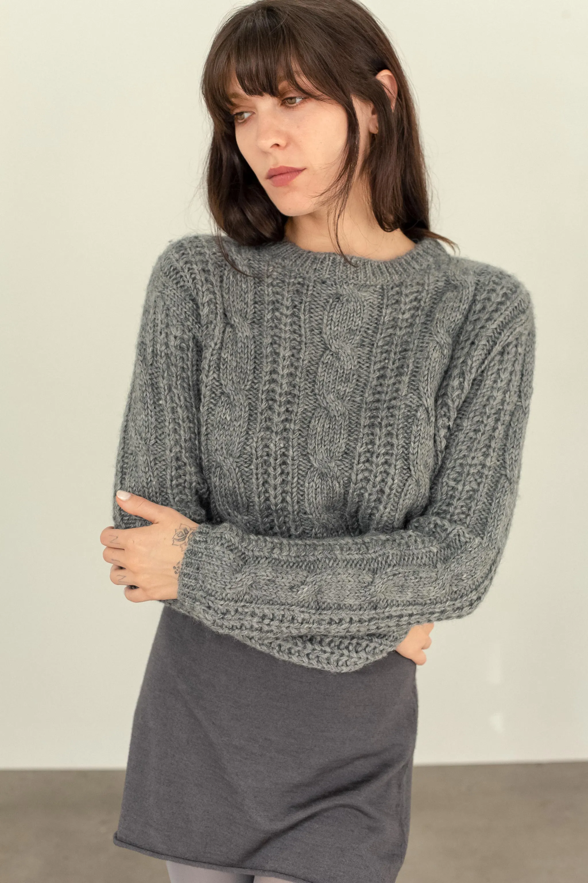 Brada Wool Crop Jumper