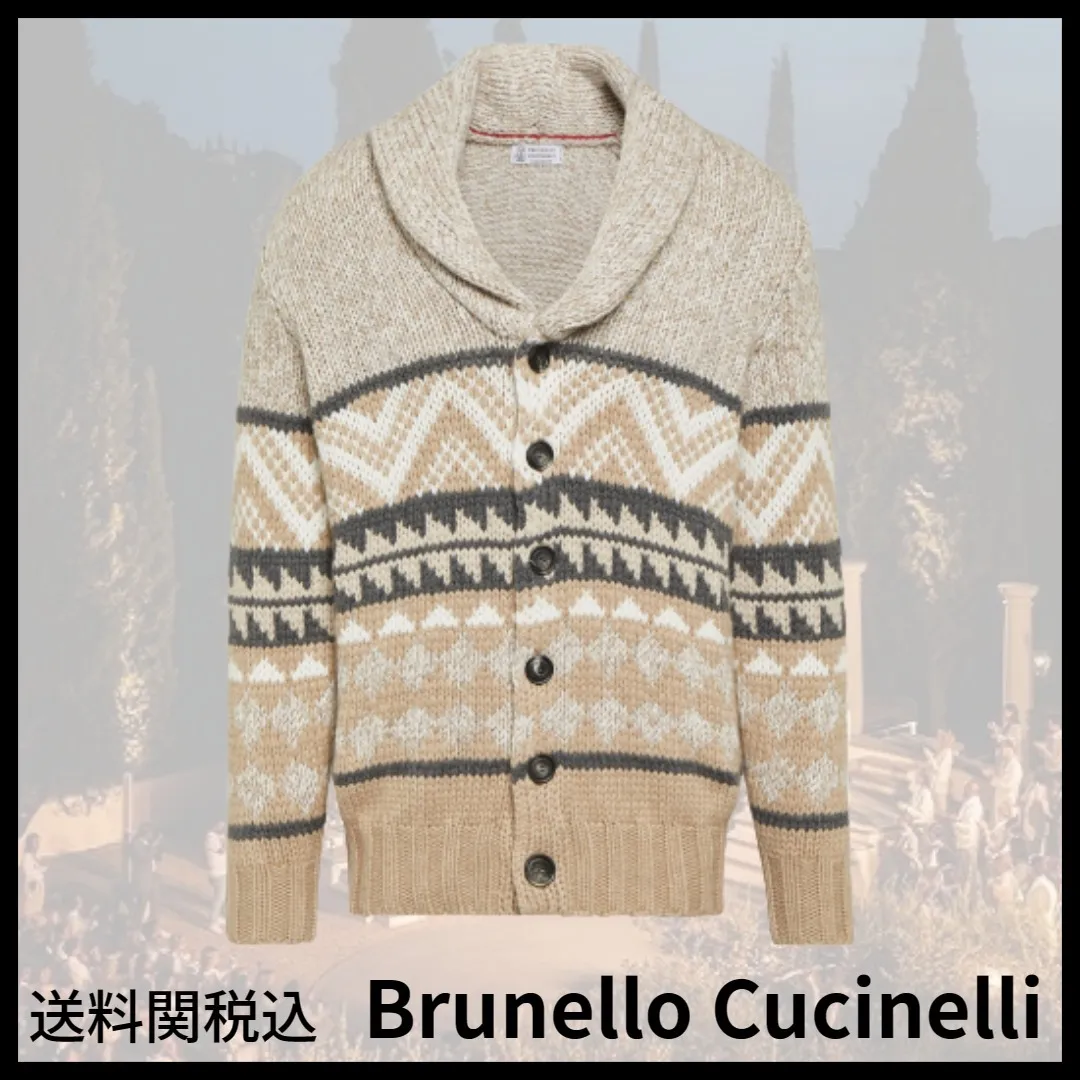 BRUNELLO CUCINELLI  |Unisex Cashmere Street Style Cardigans