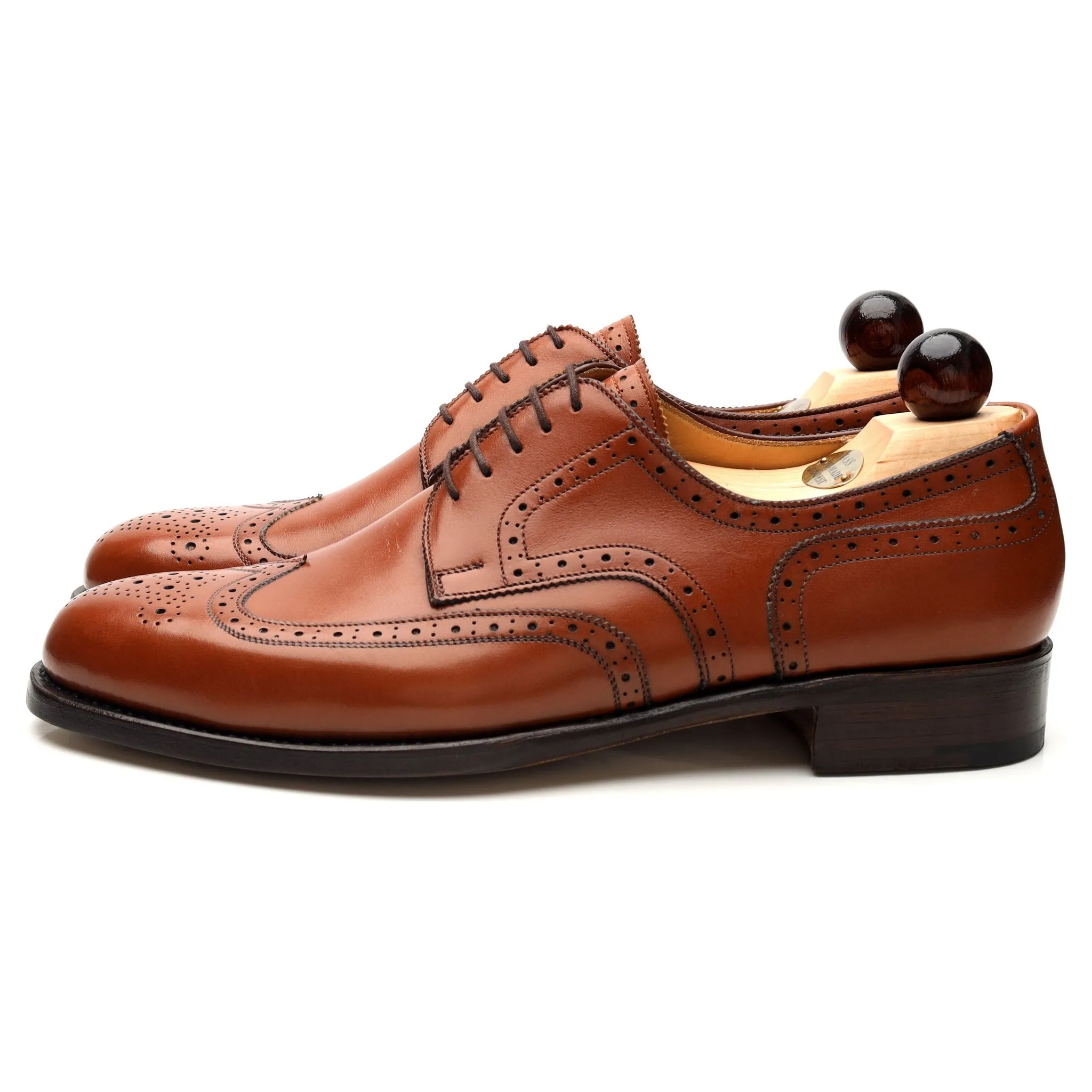 'Budapest' Tan Brown Derby Brogues UK 9 EU 43