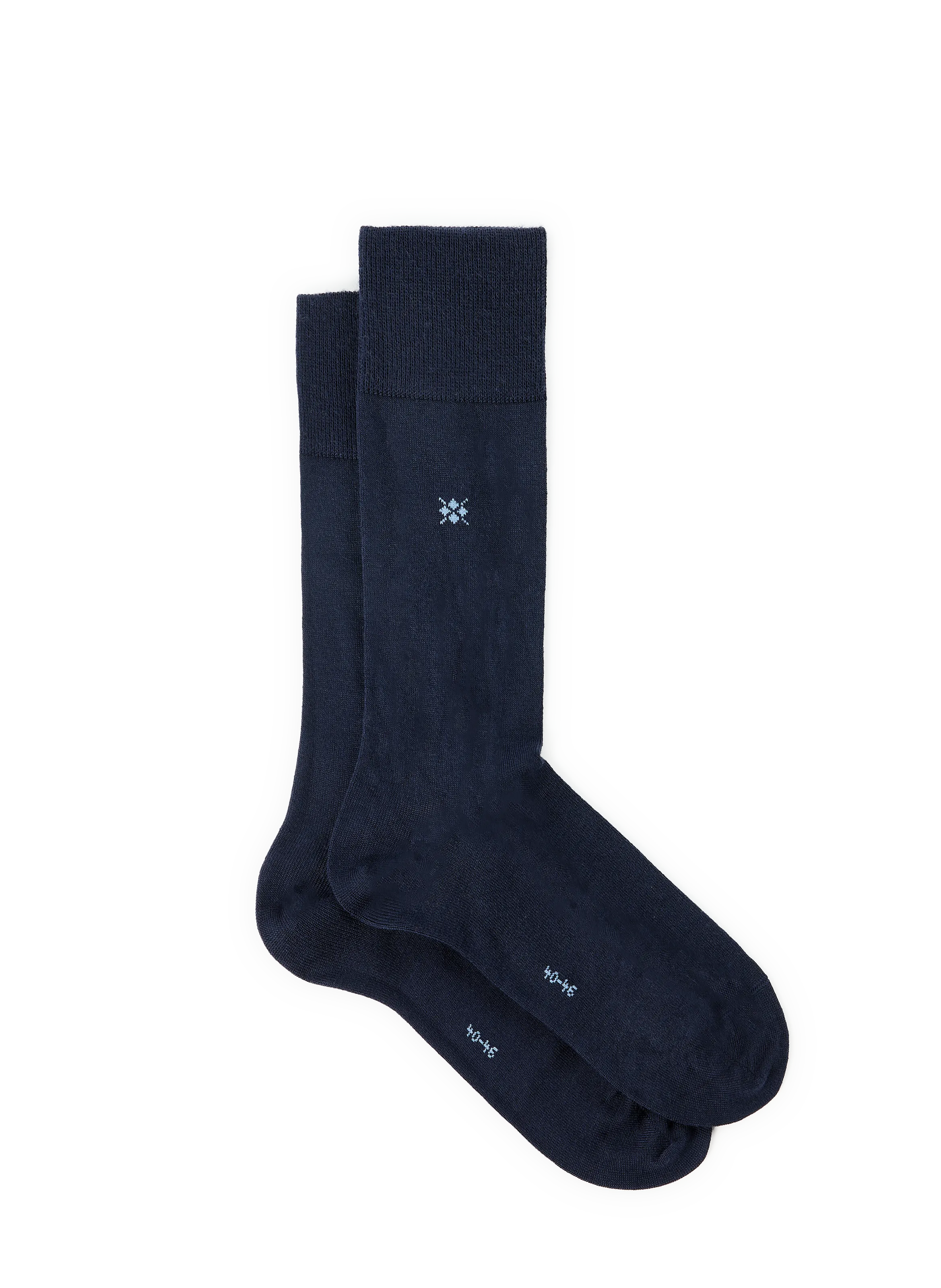 BURLINGTON  Solid Wool Socks - Blue