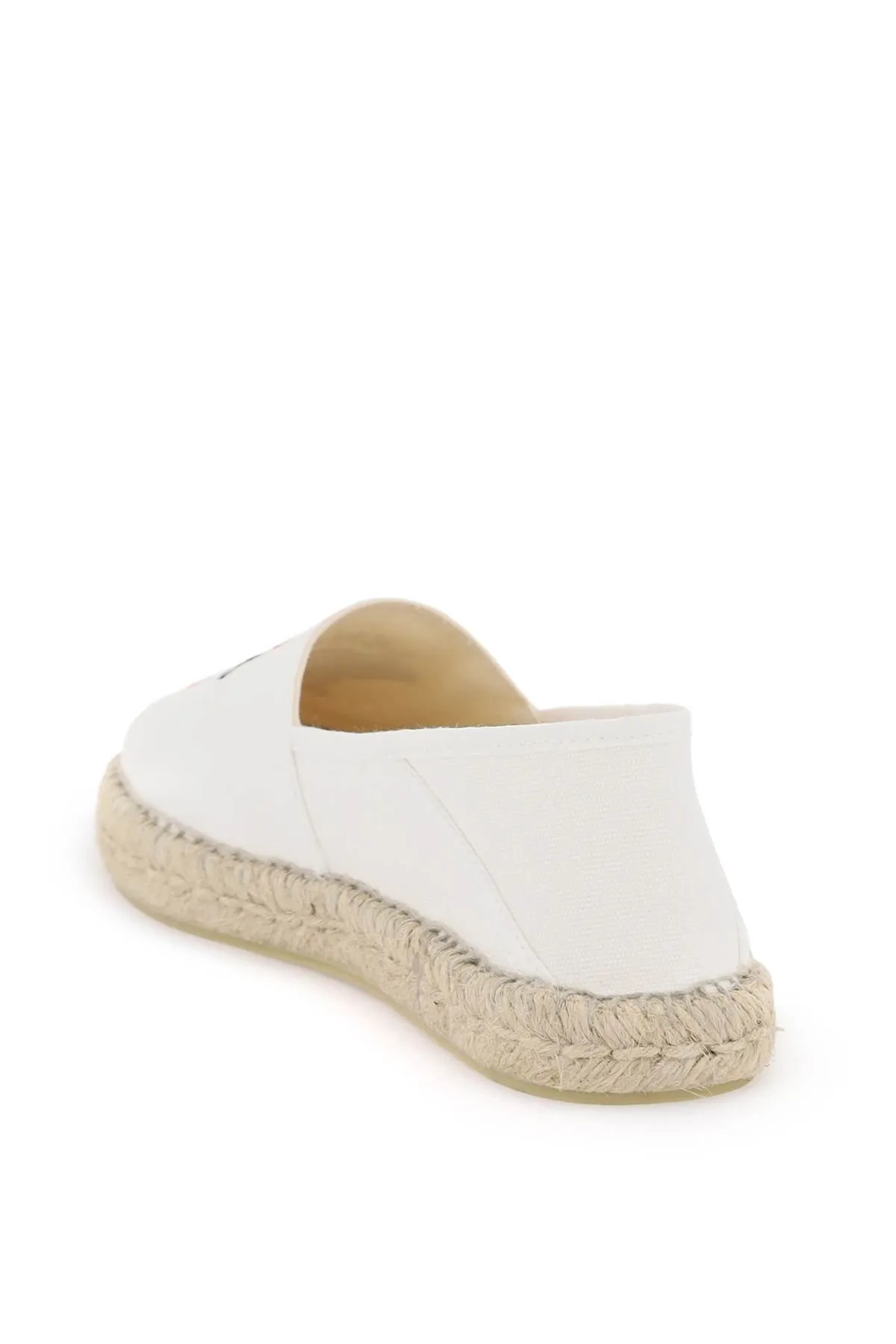 canvas espadrilles with logo embroidery FE52ES020F82 BLANC