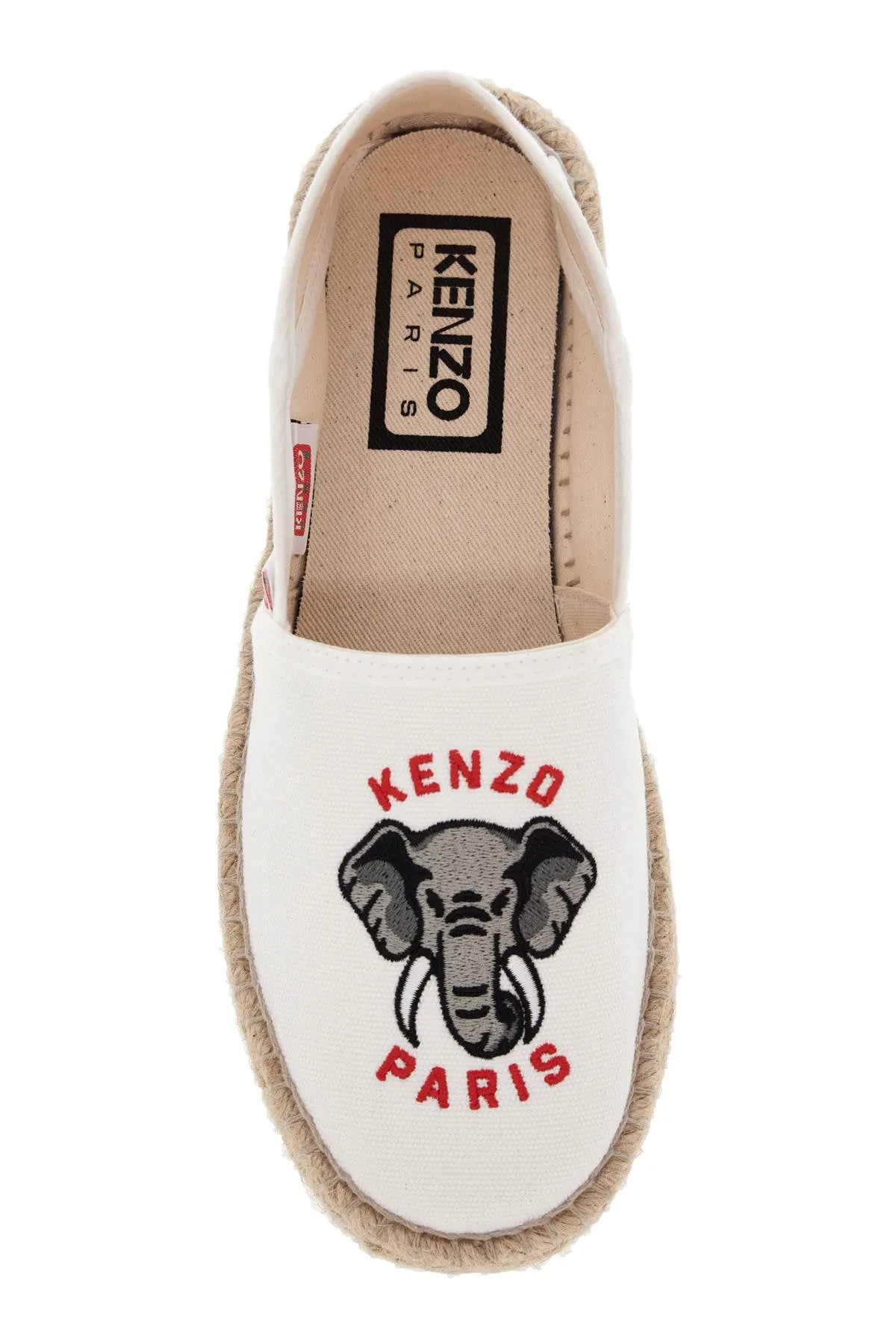 canvas espadrilles with logo embroidery FE52ES020F82 BLANC