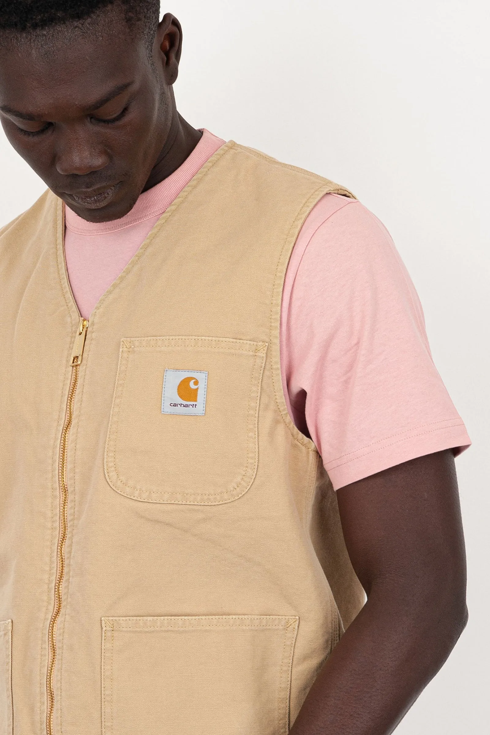 Carhartt WIP Gilet Arbor Cotone Sabbia