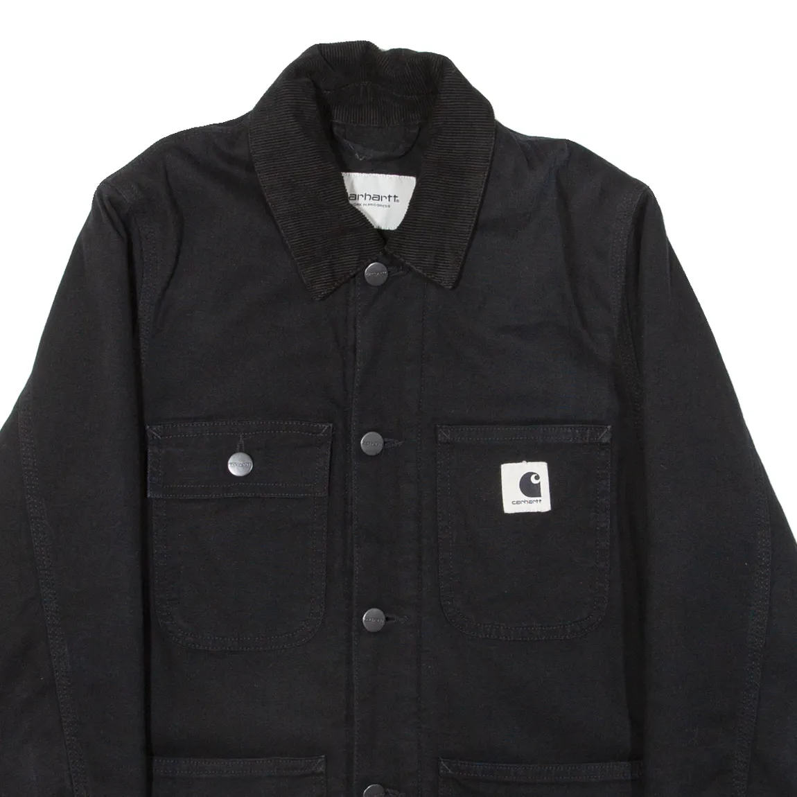 CARHARTT WIP Michigan Quilted Lined Womens Chore Jacket Black XS