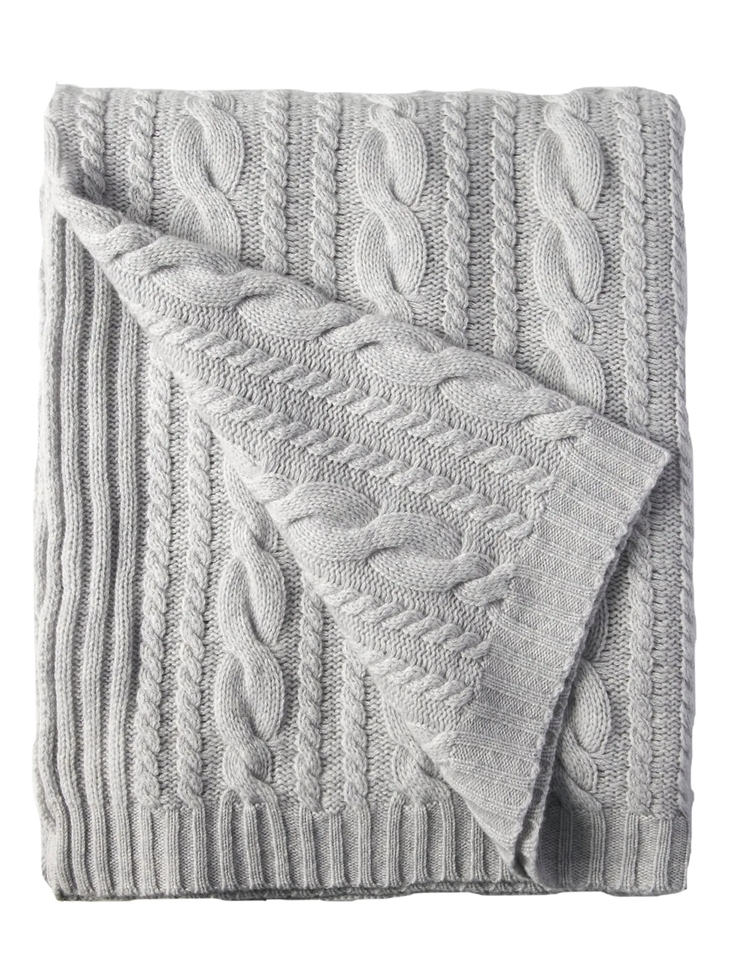 Cashmere Cable Throw