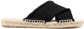 Castañer crossover strap espadrilles Black