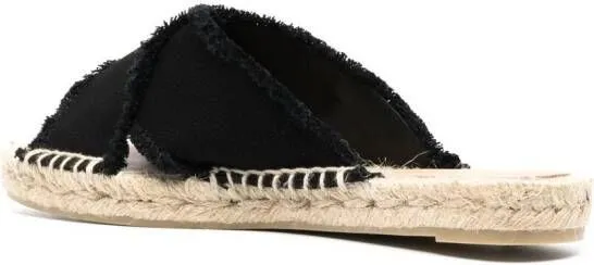 Castañer crossover strap espadrilles Black