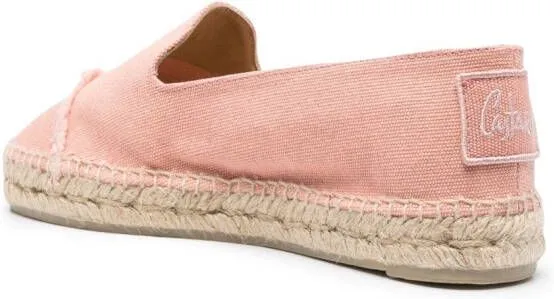 Castañer frayed-detailing flat espadrilles Pink