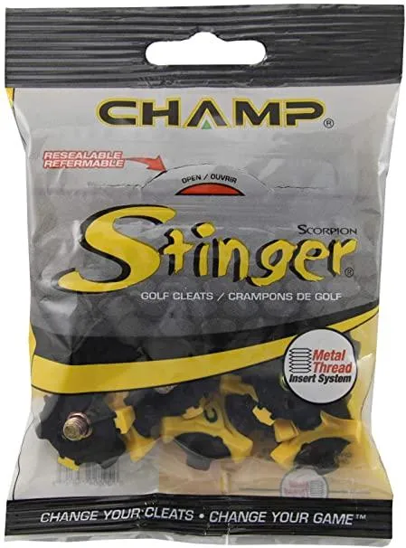 Champ Stinger Golf Cleats Resealable Bag