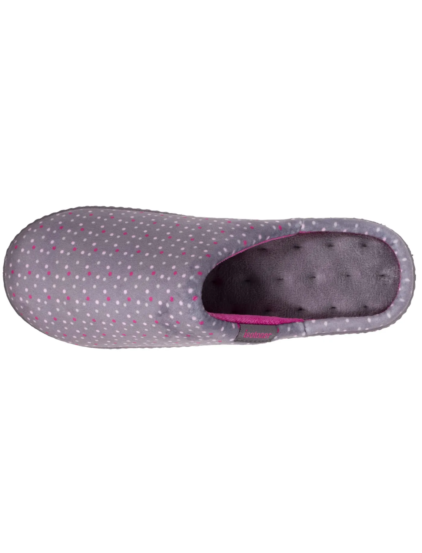 Chaussons mules Femme Pois Violet