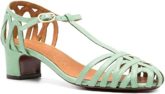 Chie Mihara U-Nenu caged sandals Green