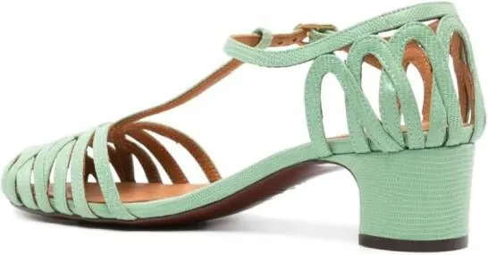 Chie Mihara U-Nenu caged sandals Green