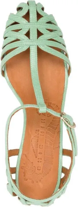 Chie Mihara U-Nenu caged sandals Green