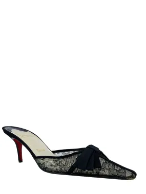 Christian Louboutin Lace Mules Size 10.5