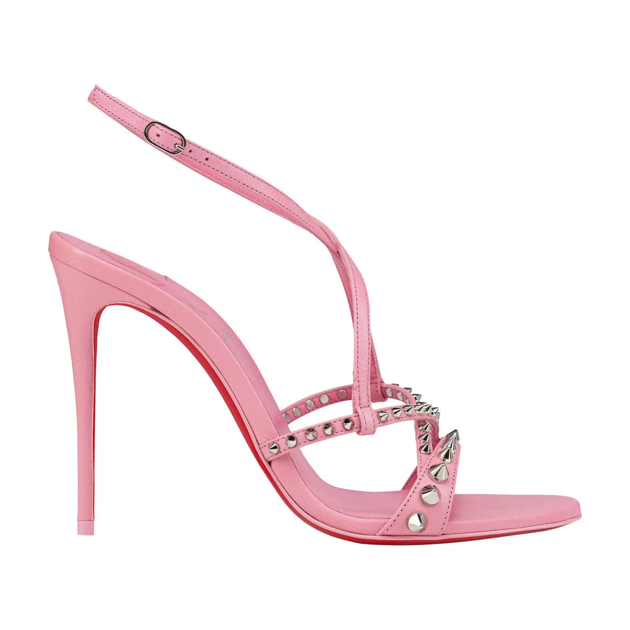 CHRISTIAN LOUBOUTIN Tatooshka Spikes 100 Heeled Sandals - Pink