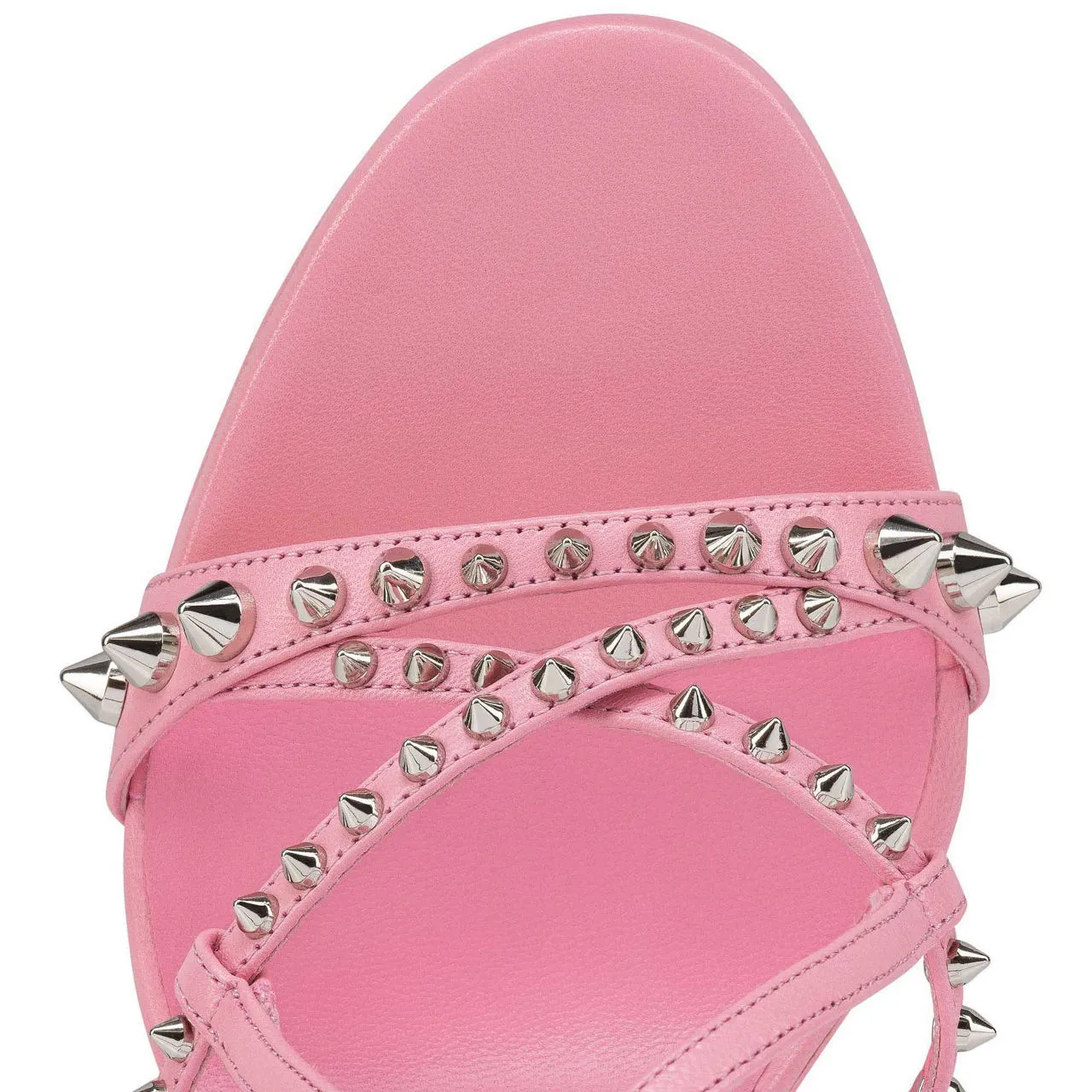 CHRISTIAN LOUBOUTIN Tatooshka Spikes 100 Heeled Sandals - Pink