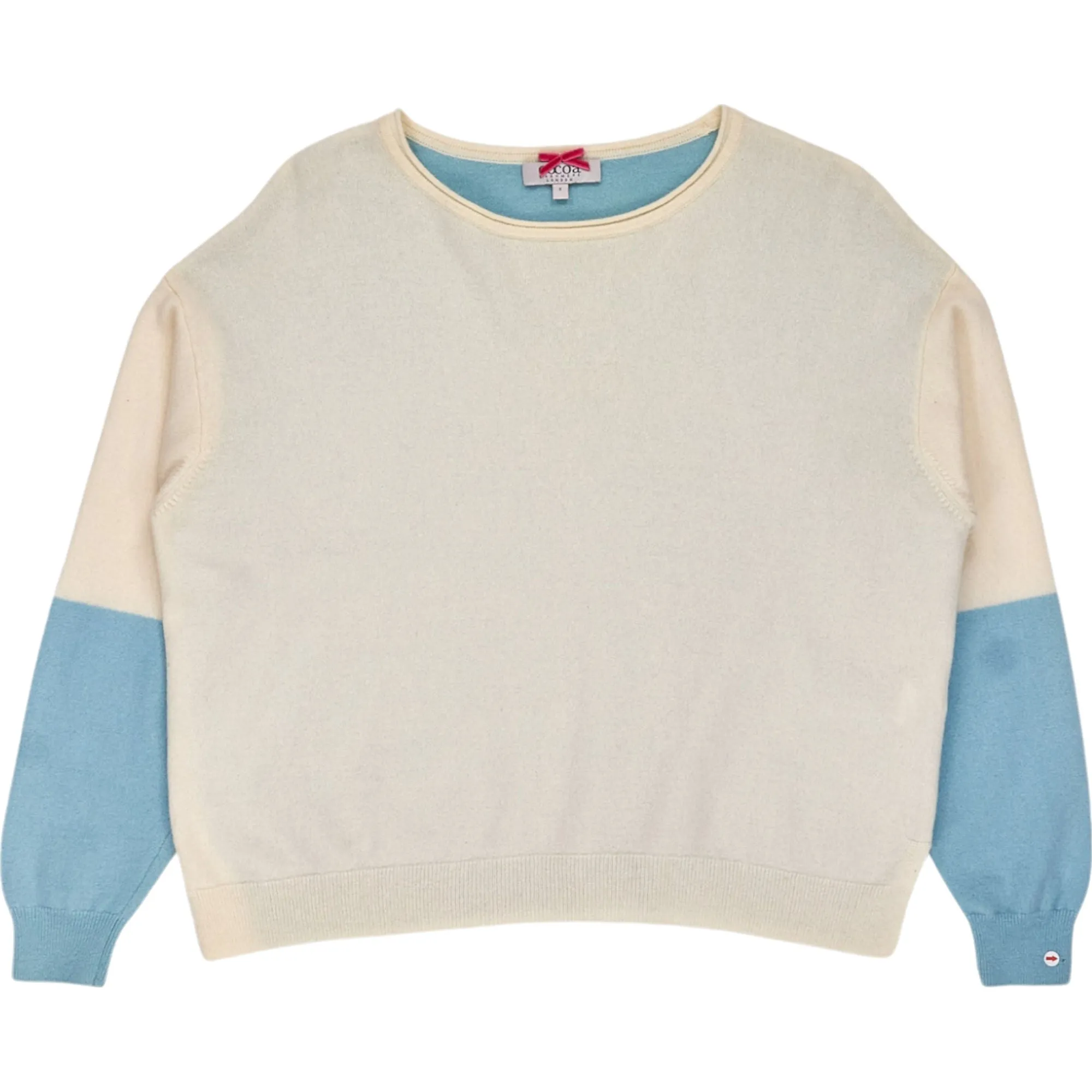 Cocoa Cashmere Blue Cream Jumper