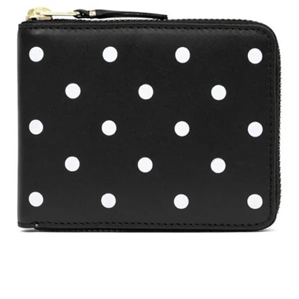 Comme des Garcons Polka Dots Wallet - Black